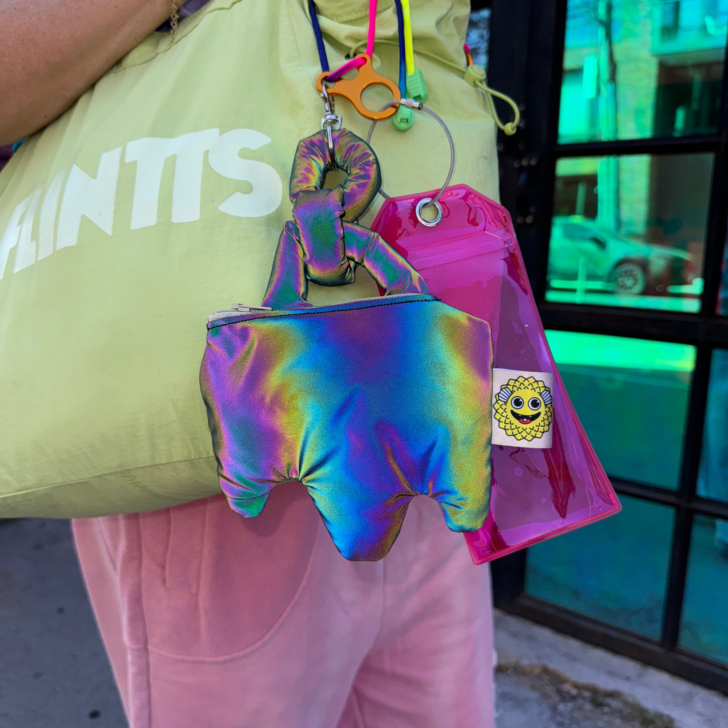 Psychedelic Oil Slick Bag Charm Bundle