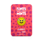 Flintts Cherry Mints tin with red background and cherry pattern, F-Strength 150.