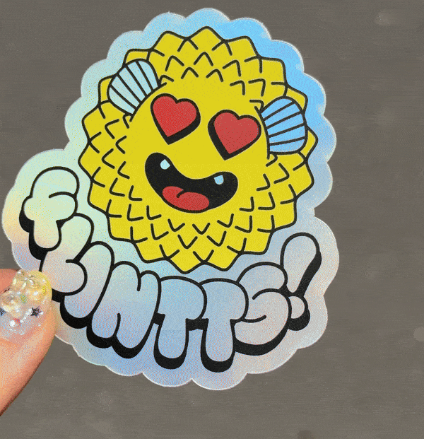 Heart Eye Fugu Sticker